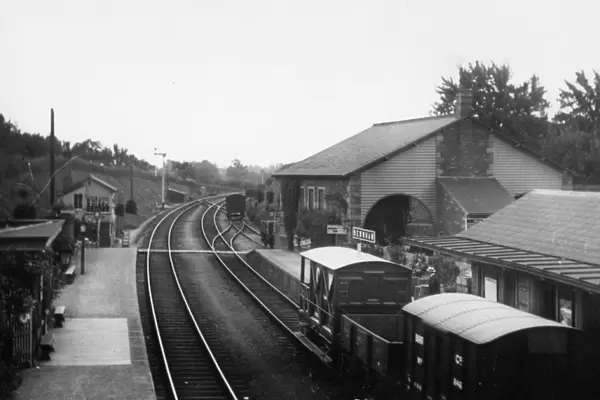 Newnham on Severn Station and Goods Shed, Gloucestershire, c. 1910