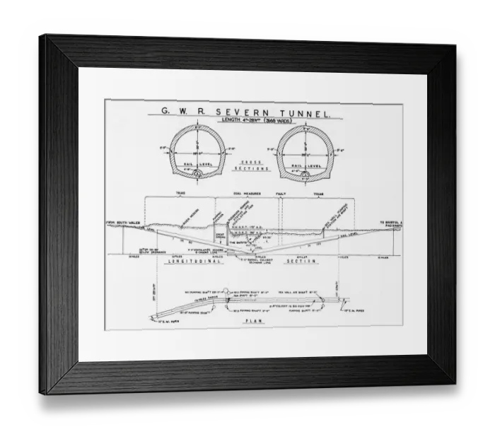 Framed Print : Other Bridges, Viaducts & Tunnels