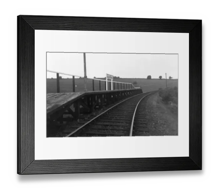 Framed Print : Jackaments Bridge Halt, Gloucestershire, c. 1940s
