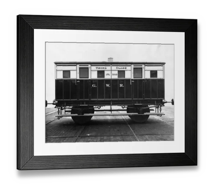 Framed Print : Third Class Carriages, C30e 001 Framed Print : Third Class Carriages, C30e 001