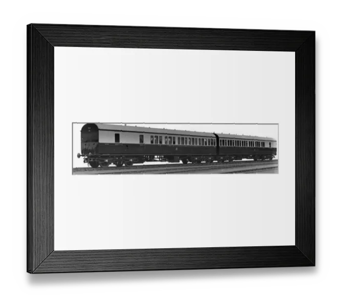 Framed Print : Brake Composite Carriages Nos. 6756 and 6755 Framed Print : Brake Composite Carriages Nos. 6756 and 6755