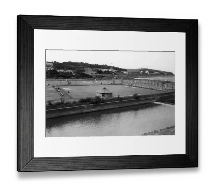 Framed Print : Recreation Ground at Bude, August 1930 Framed Print : Recreation Ground at Bude, August 1930