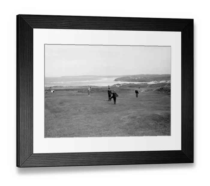 Framed Print : The Golf Course - Lelant, Cornwall, February 1924 Framed Print : The Golf Course - Lelant, Cornwall, February 1924