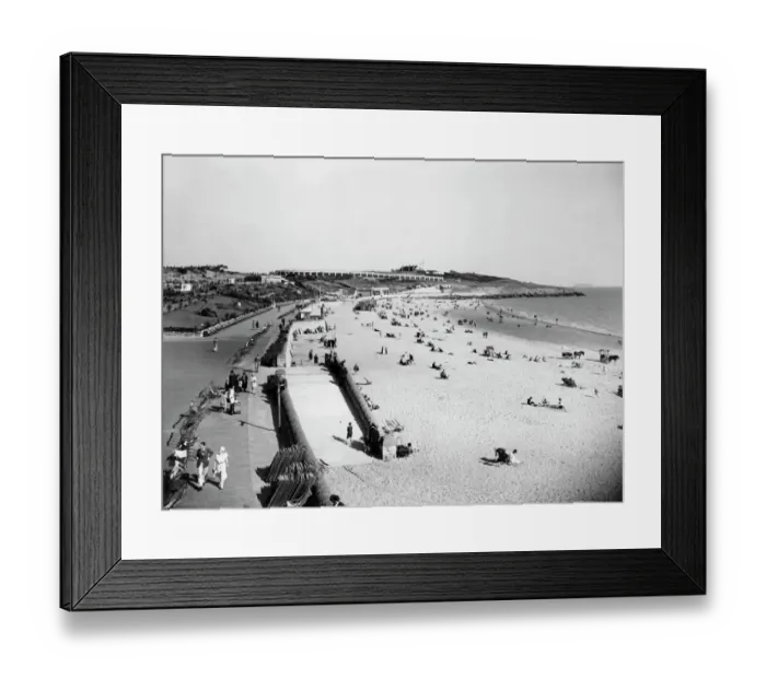 Framed Print : Barry Island Beach, Wales, 1920s