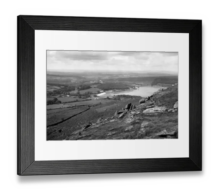 Framed Print : Burrator Lake, Devon, August 1928 Framed Print : Burrator Lake, Devon, August 1928