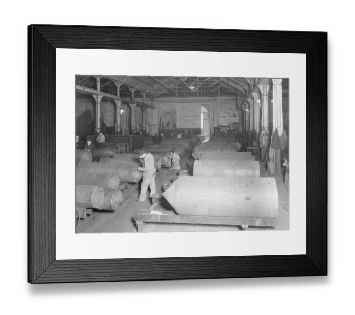 Framed Print : 4000lb Bombs at the Swindon Works, 1940s Framed Print : 4000lb Bombs at the Swindon Works, 1940s