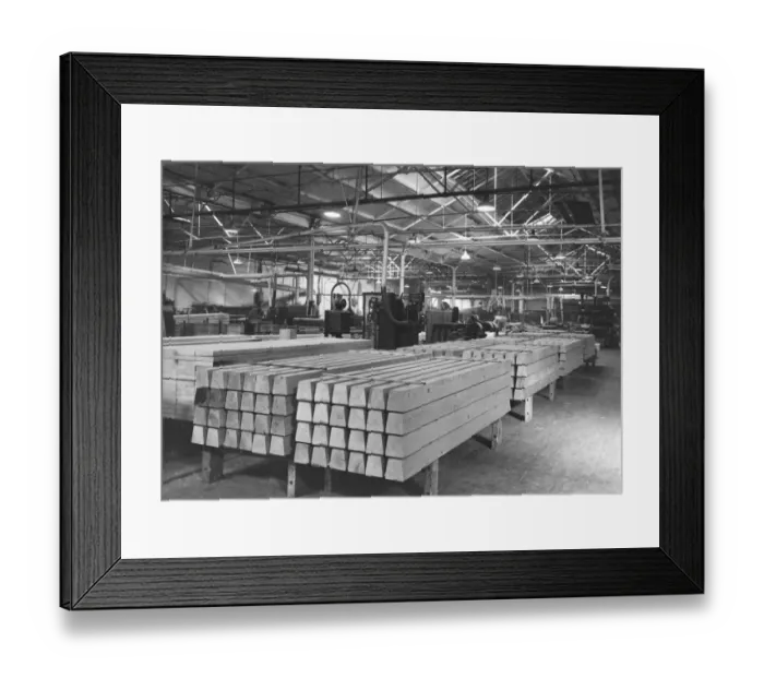 Framed Print : Bailey Bridges, No. 2 Shop, 1942 Framed Print : Bailey Bridges, No. 2 Shop, 1942