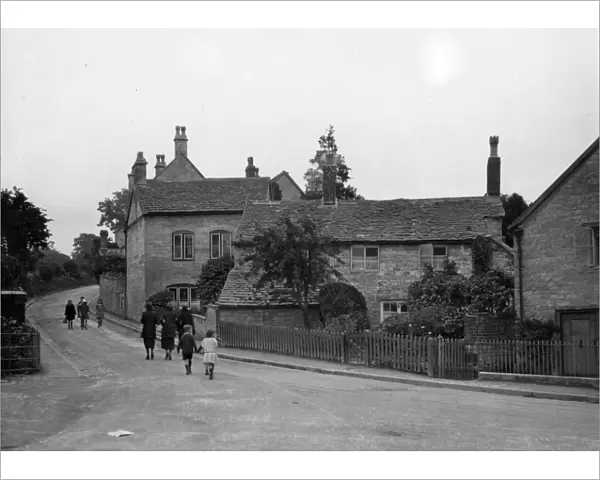 Rodborough Village, Stroud, August 1924