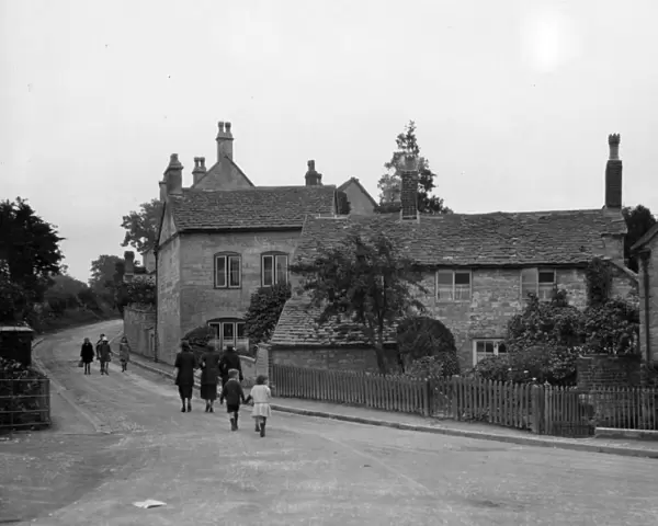 Rodborough Village, Stroud, August 1924