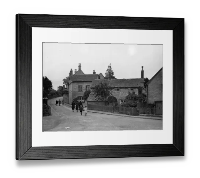 Framed Print : Rodborough Village, Stroud, August 1924 Framed Print : Rodborough Village, Stroud, August 1924