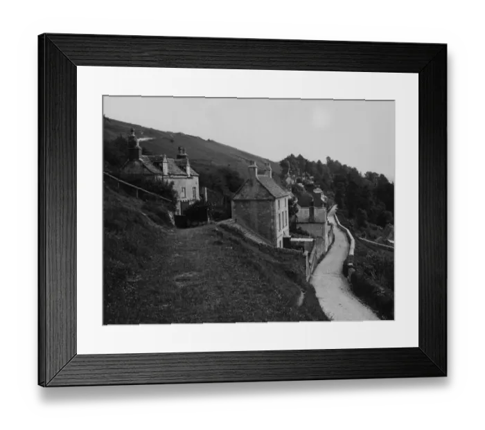 Framed Print : Rodborough Village, Stroud, August 1924