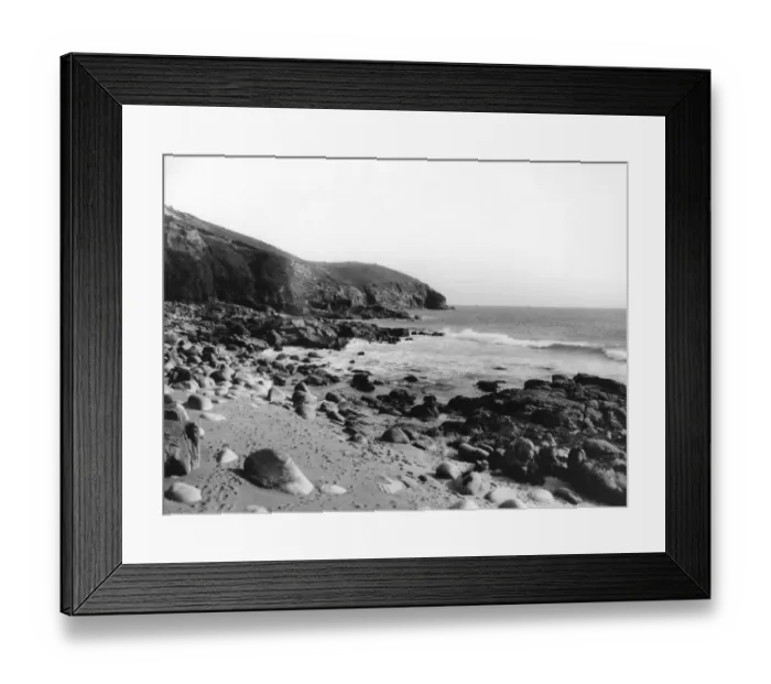 Framed Print : Praa Sands, Cornwall, Aug 1928 Framed Print : Praa Sands, Cornwall, Aug 1928