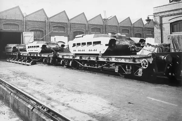 Matilda II tanks under construction at Swindon Work in 1941