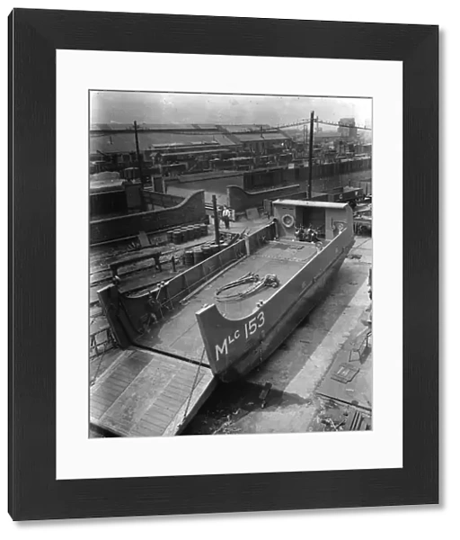 Motor landing craft built by the GWR at Swindon Works, 1942