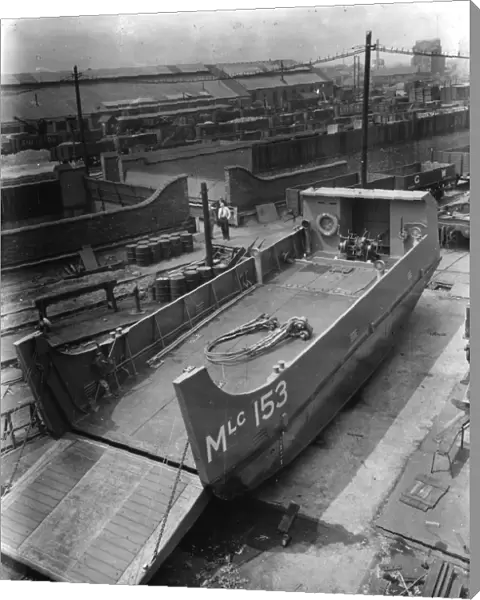 Motor landing craft built by the GWR at Swindon Works, 1942