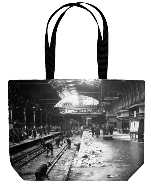 Air Raid damage to Paddington Station, 1941