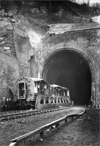 Bomb damage to Foxs Wood Tunnel, Bristol, 1941