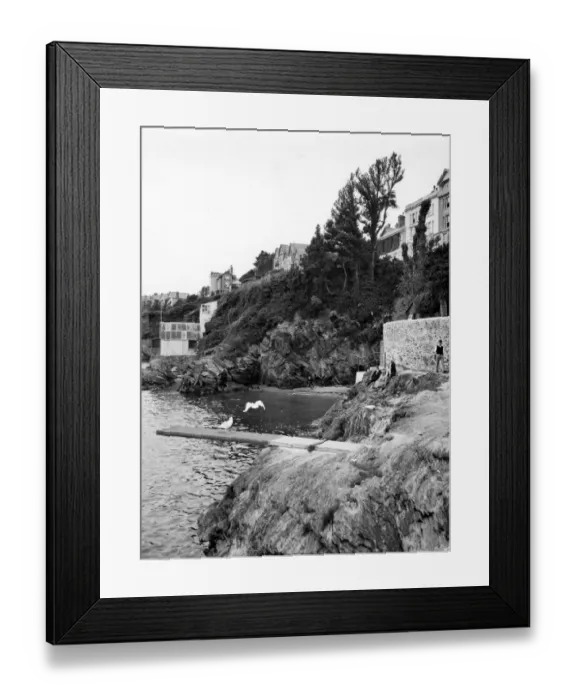 Framed Print : Fowey, Cornwall, c. 1930s Framed Print : Fowey, Cornwall, c. 1930s