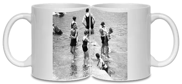 Group of Swimmers, Cornwall, 1931