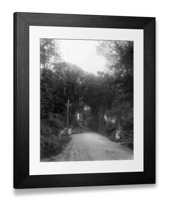 Framed Print : Girl in Road, Bude, Cornwall Framed Print : Girl in Road, Bude, Cornwall
