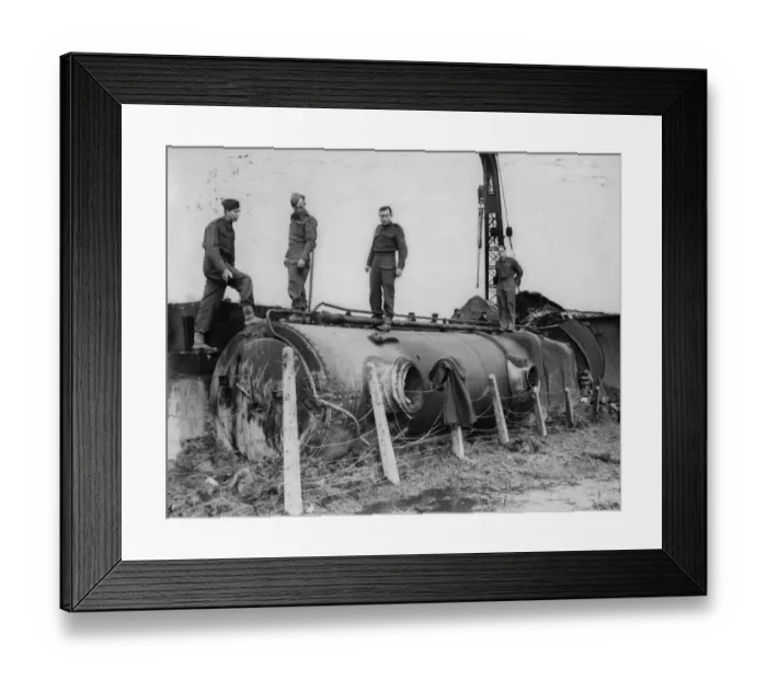 Framed Print : Norton Fitzwarren train crash in 1940 Framed Print : Norton Fitzwarren train crash in 1940