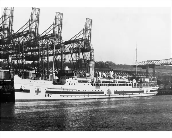 SS St Julien at the Banana Dock in Dieppe c. 1939