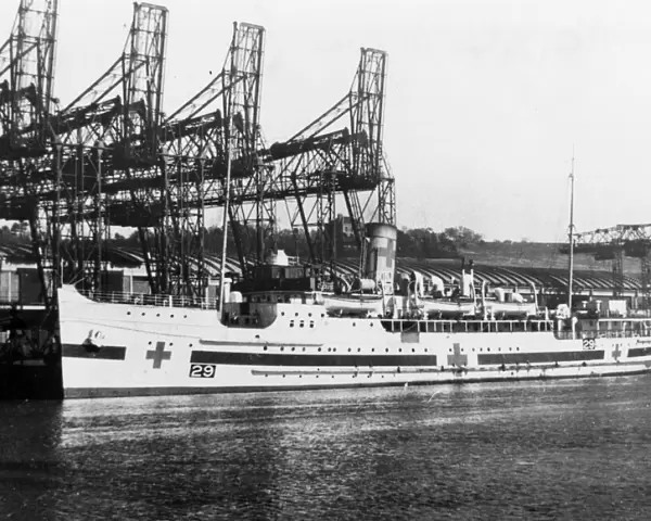 SS St Julien at the Banana Dock in Dieppe c. 1939