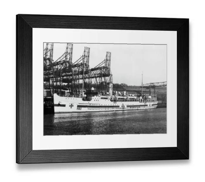 Framed Print : SS St Julien at the Banana Dock in Dieppe c. 1939 Framed Print : SS St Julien at the Banana Dock in Dieppe c. 1939