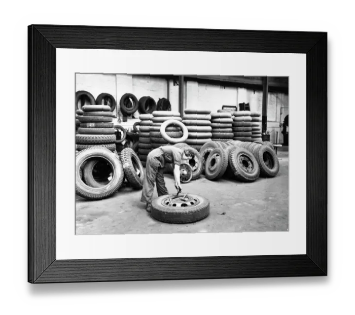 Framed Print : Women employee in the Road Motor Department at Slough, 1944 Framed Print : Women employee in the Road Motor Department at Slough, 1944