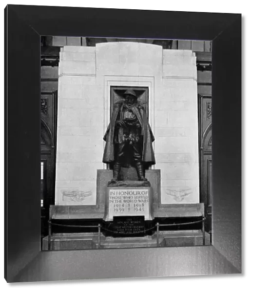 War memorial at Paddington Station in 1949