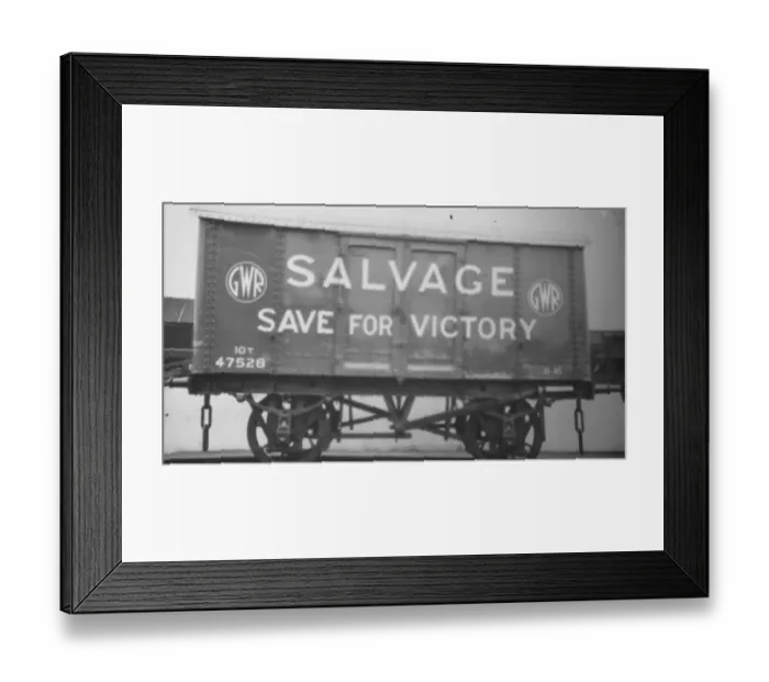 Framed Print : Iron Mink Wagon converted into a salvage van, c. 1940 Framed Print : Iron Mink Wagon converted into a salvage van, c. 1940