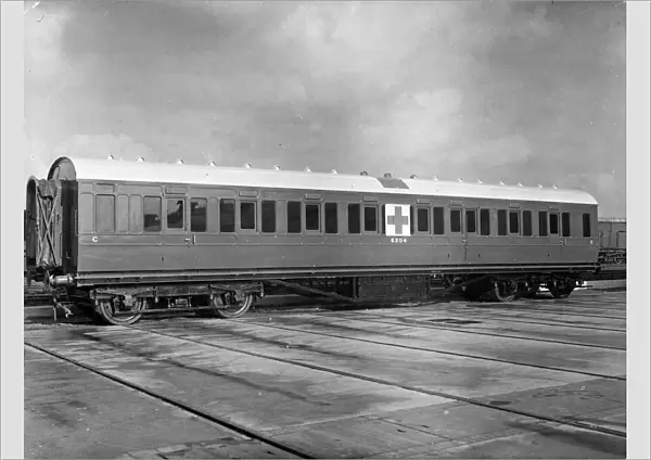 LMS coach no. 6204 converted to an ambulance train car, 1939