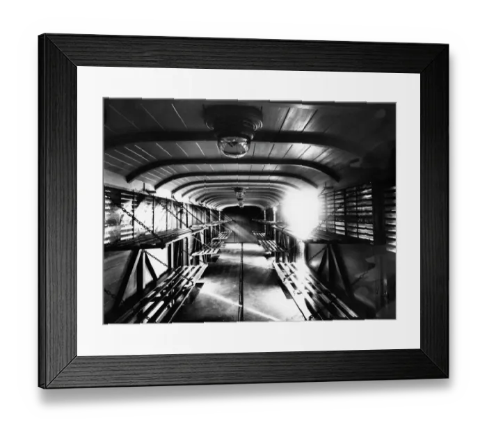 Framed Print : Goods vehicle converted into an ambulance ward car, c. 1940 Framed Print : Goods vehicle converted into an ambulance ward car, c. 1940