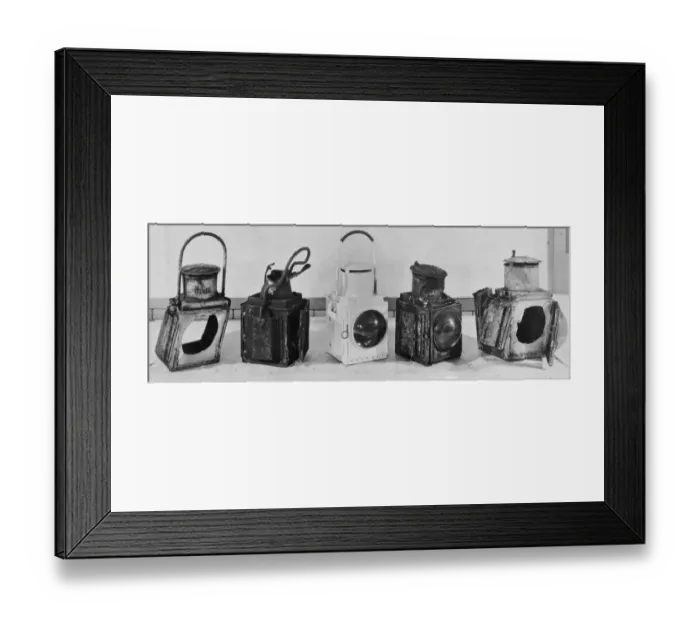 Framed Print : Damaged railway lamps, 1942 Framed Print : Damaged railway lamps, 1942