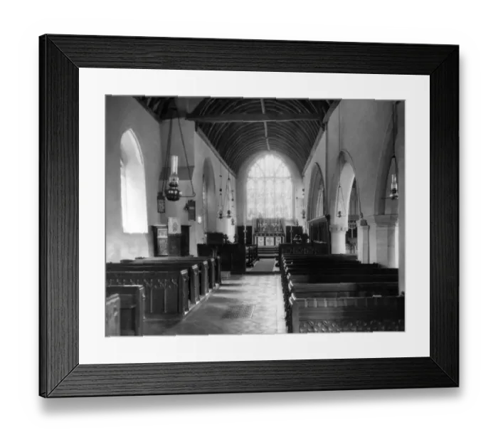 Framed Print : Steventon Parish Church, June 1928 Framed Print : Steventon Parish Church, June 1928