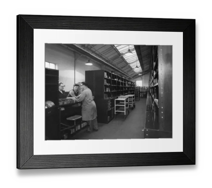 Framed Print : General Stores, c. 1950s Framed Print : General Stores, c. 1950s