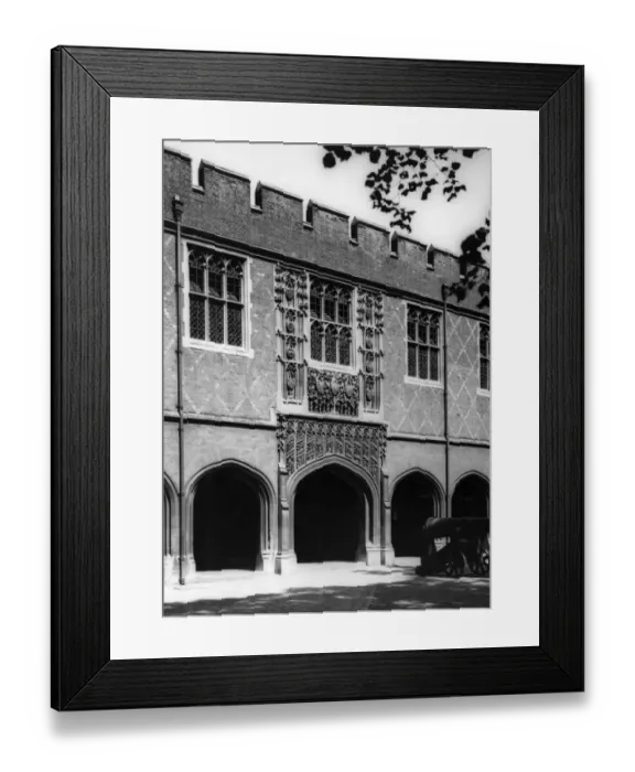 Framed Print : Cannon Yard at Eton College, July 1928