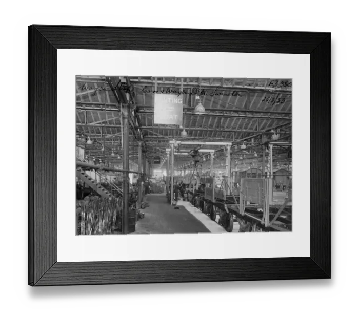 Framed Print : No 21 (B) Shop, Wagon Paint Shop, 1953 Framed Print : No 21 (B) Shop, Wagon Paint Shop, 1953