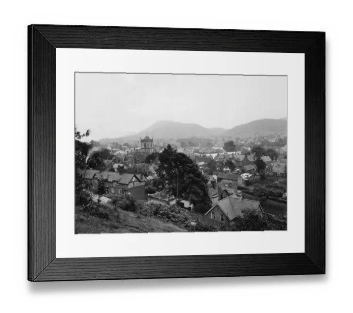 Framed Print : Church Stretton, Shropshire, September 1923