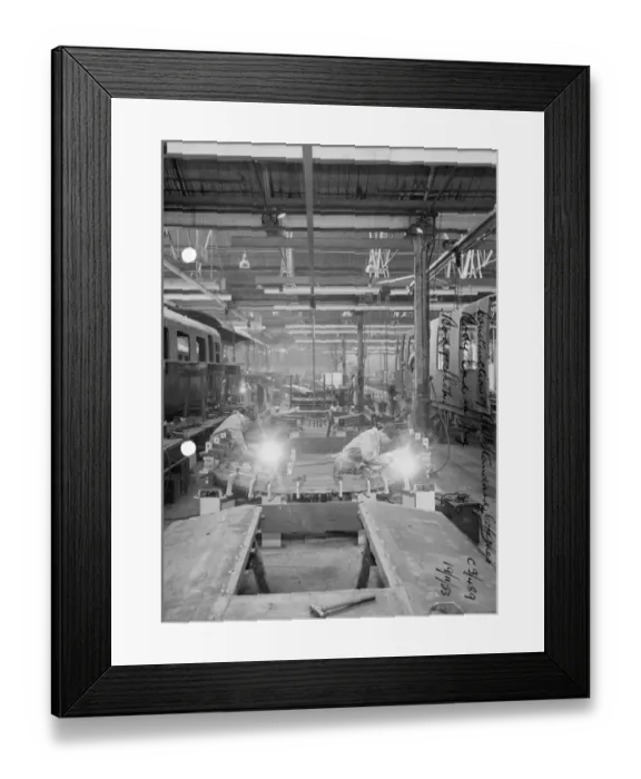 Framed Print : No 4 Shop, Carriage Body Shop, 1953 Framed Print : No 4 Shop, Carriage Body Shop, 1953