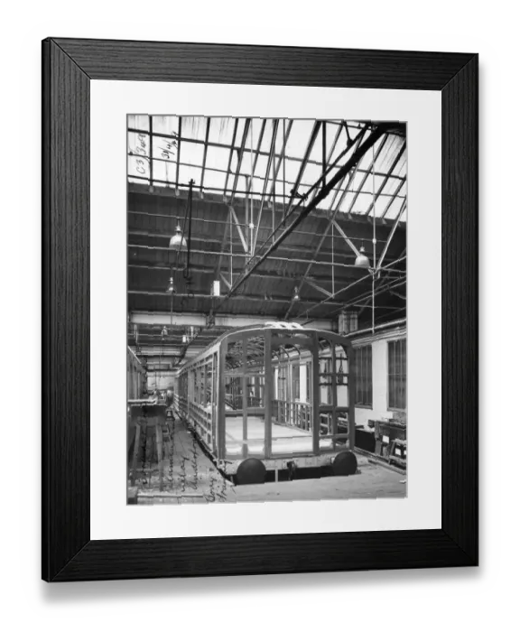 Framed Print : No 4 Shop, Carriage Body Shop, 1949 Framed Print : No 4 Shop, Carriage Body Shop, 1949