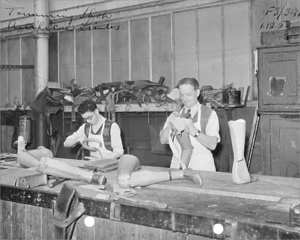 Making artificial limbs, No 9 Shop, 1953