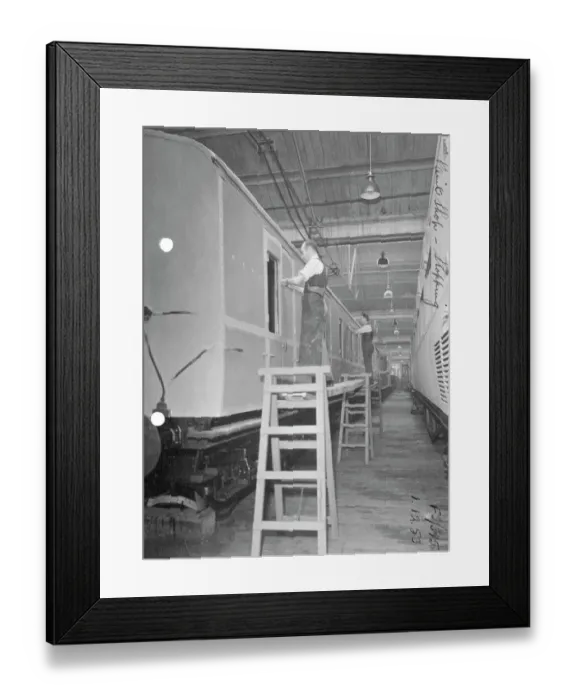 Framed Print : No 8 Shop, Paint Shop, 1953