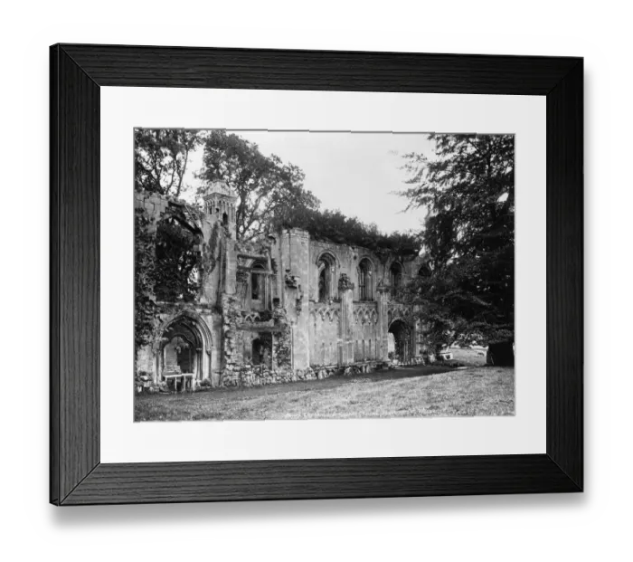 Framed Print : Glastonbury Abbey, March 1924 Framed Print : Glastonbury Abbey, March 1924