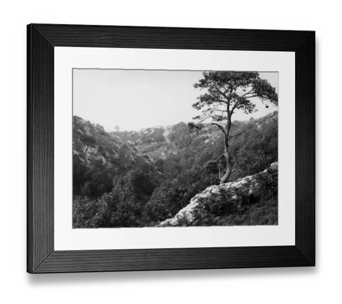 Framed Print : Ebbor Gorge, Wookey Hole, c. 1920s Framed Print : Ebbor Gorge, Wookey Hole, c. 1920s
