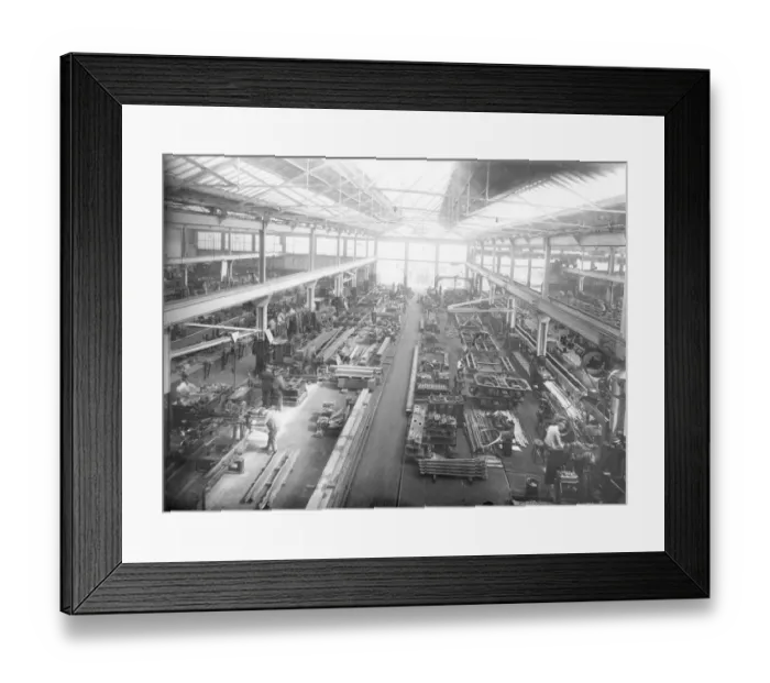 Framed Print : No 15 Shop, Fitting and Machine Shop, 1931 Framed Print : No 15 Shop, Fitting and Machine Shop, 1931