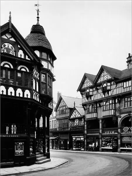 Chester Cross & Rows, Cheshire, July 1935