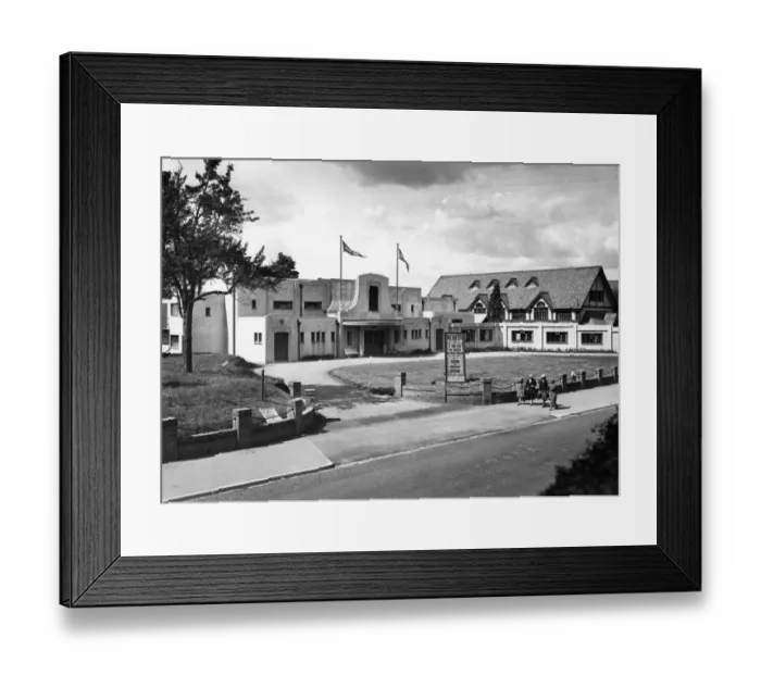 Framed Print : Winter Garden Pavilion, Droitwich, c. 1933