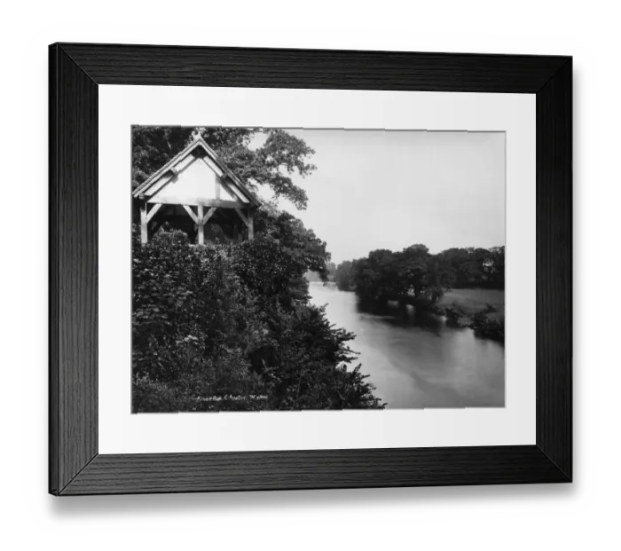 Framed Print : River Dee at Chester, Cheshire, 1924 Framed Print : River Dee at Chester, Cheshire, 1924