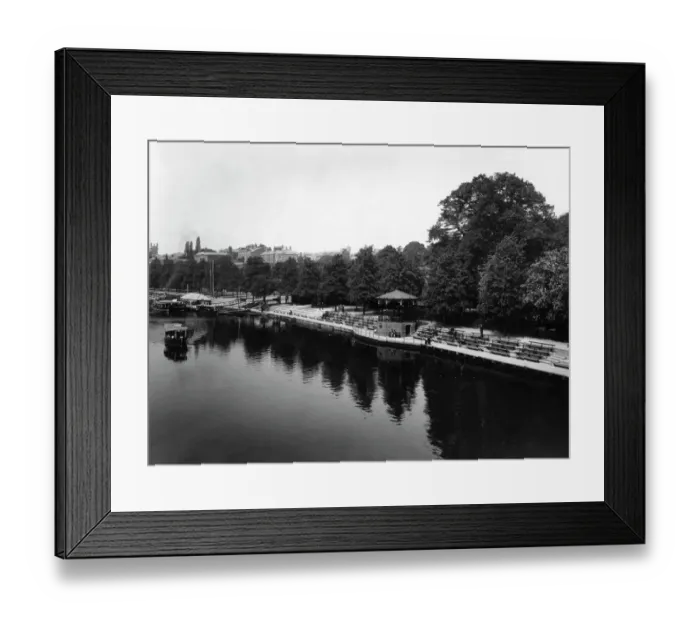 Framed Print : The Groves, Chester, Cheshire, June 1925 Framed Print : The Groves, Chester, Cheshire, June 1925